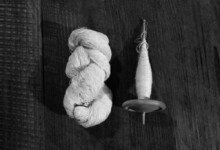 2016年10月22日（土）スピンドルで絹の糸紡ぎ